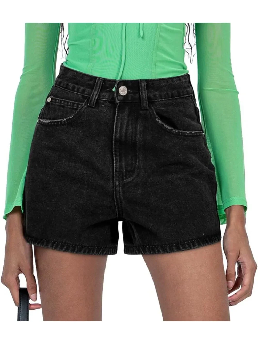 Women's Blue Summer Comfortable Stretchy Denim Casual Hot Short Jort Jean